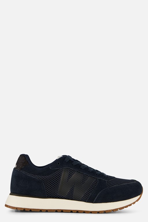 Woden Ronja Icon Sneakers blauw Suede