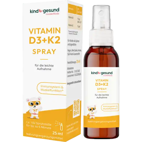 Vitamin D3+K2 Spray für Kinder