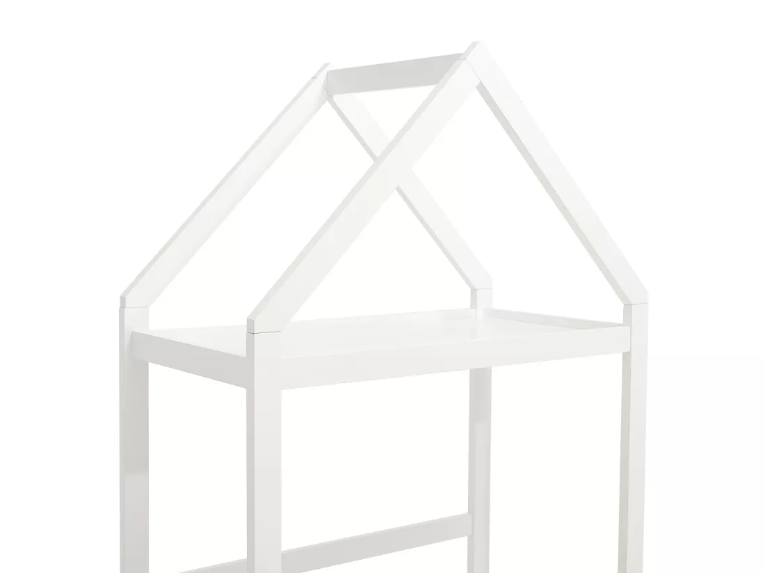 Lit cabane 90 x 190 cm - Pin et MDF - Blanc - VARLAINE