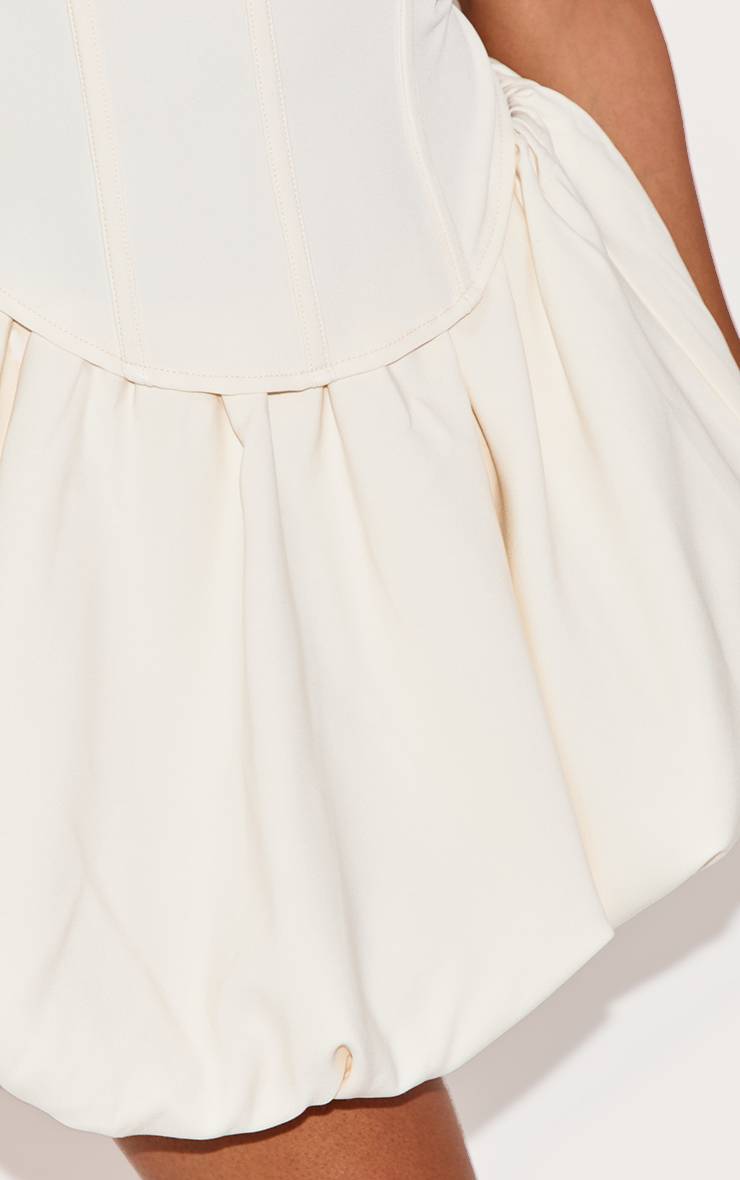 Crème Jupe Mini Boule Ajustée Shape
