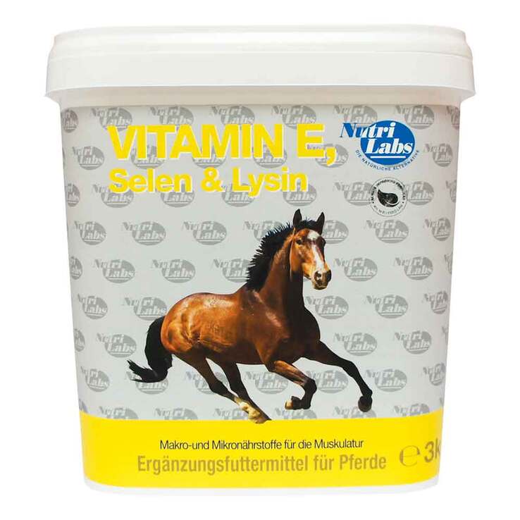 Vitamin E Selen & Lysin Pulver für Pferde, 3 kg