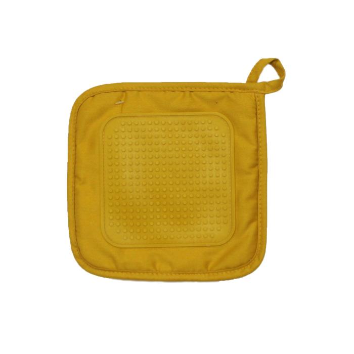 MANIQUE 19X19 CM POLYCOTON ET SILICONE CUISTOT JAUNE