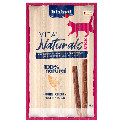 Vitakraft Katzenleckerli Naturals Cat Stick 4er Huhn