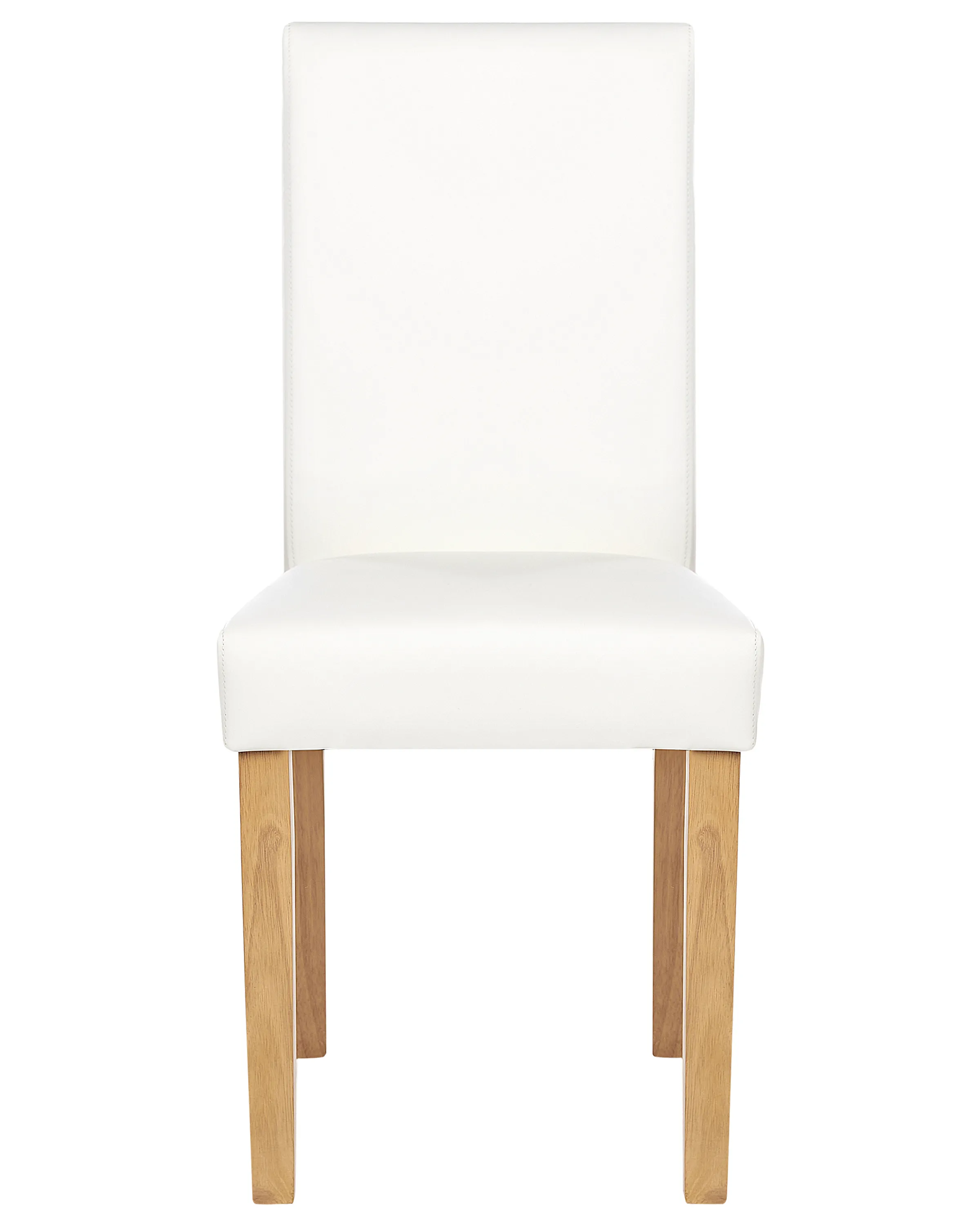 Set van 2 eetkamerstoelen BROADWAY Kunstleer Wit