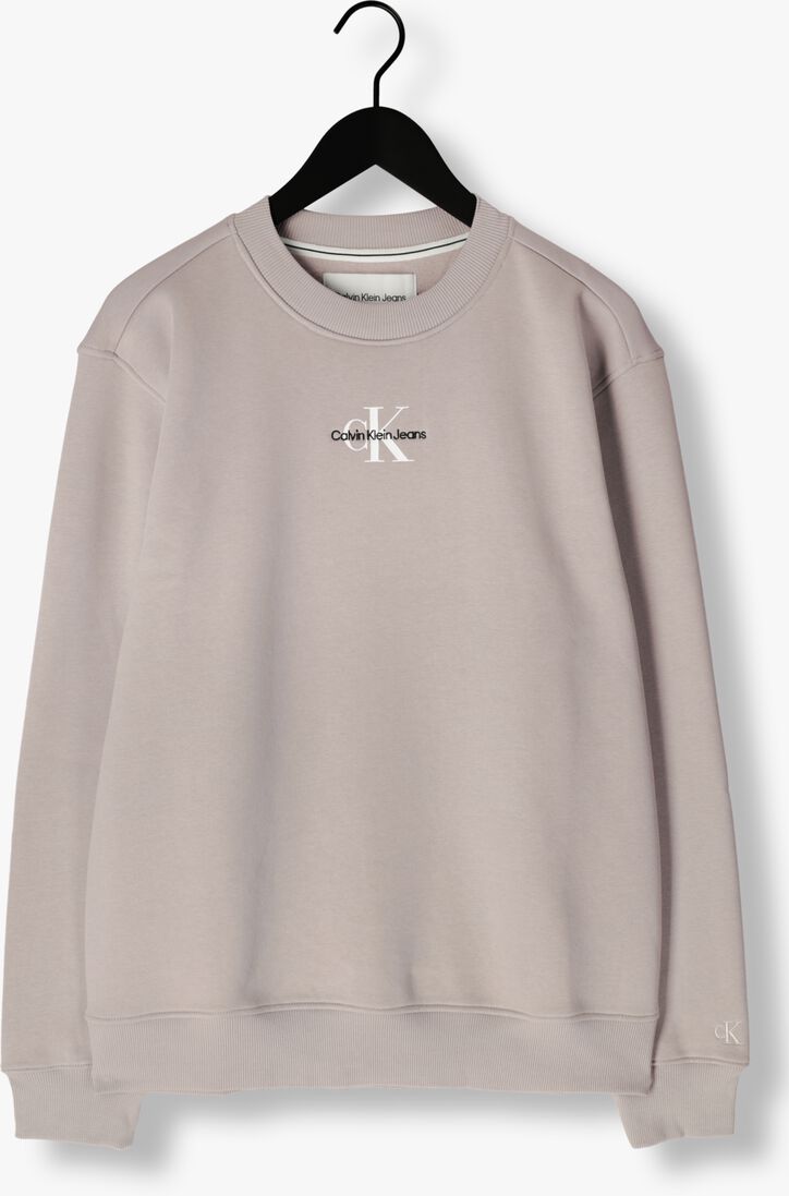 CALVIN KLEIN grijze calvin klein trui monologo crew neck