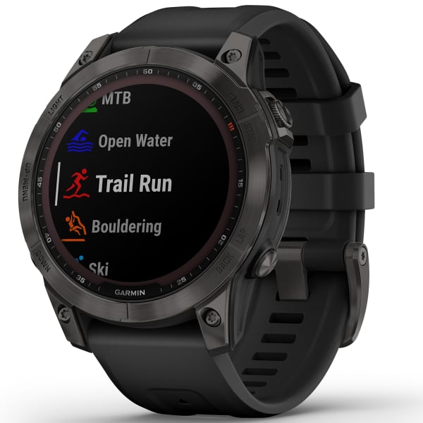 Montre cardio GPS GARMIN FENIX 7 SAPPHIRE SOLAR CARBON CARBON GREY