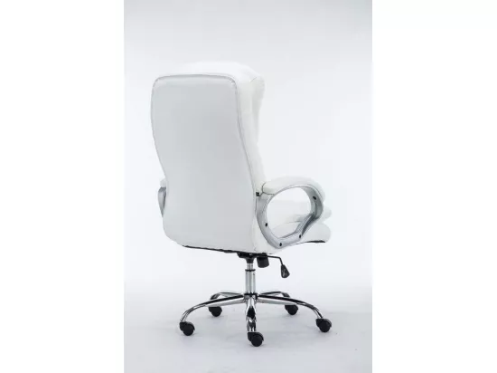 Chaise de bureau - Similicuir - Blanc - XXL Vancouver