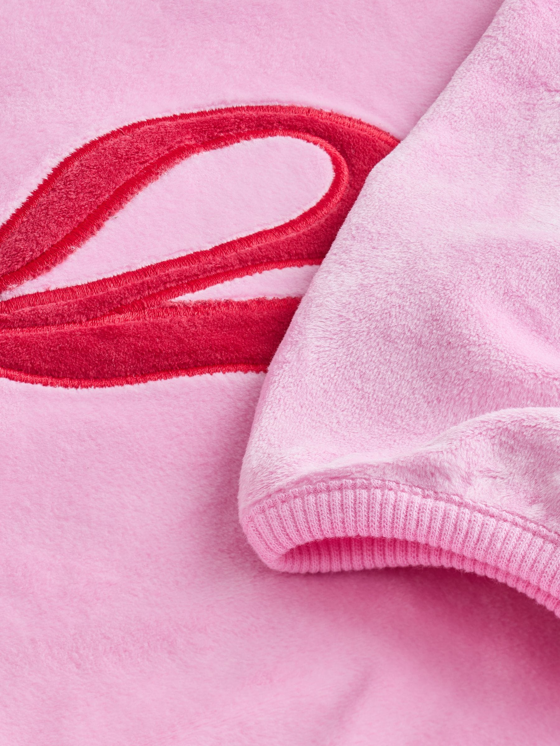 Rood/roze - Behaaglijke fleece pyjama (9 mnd-16 jr)