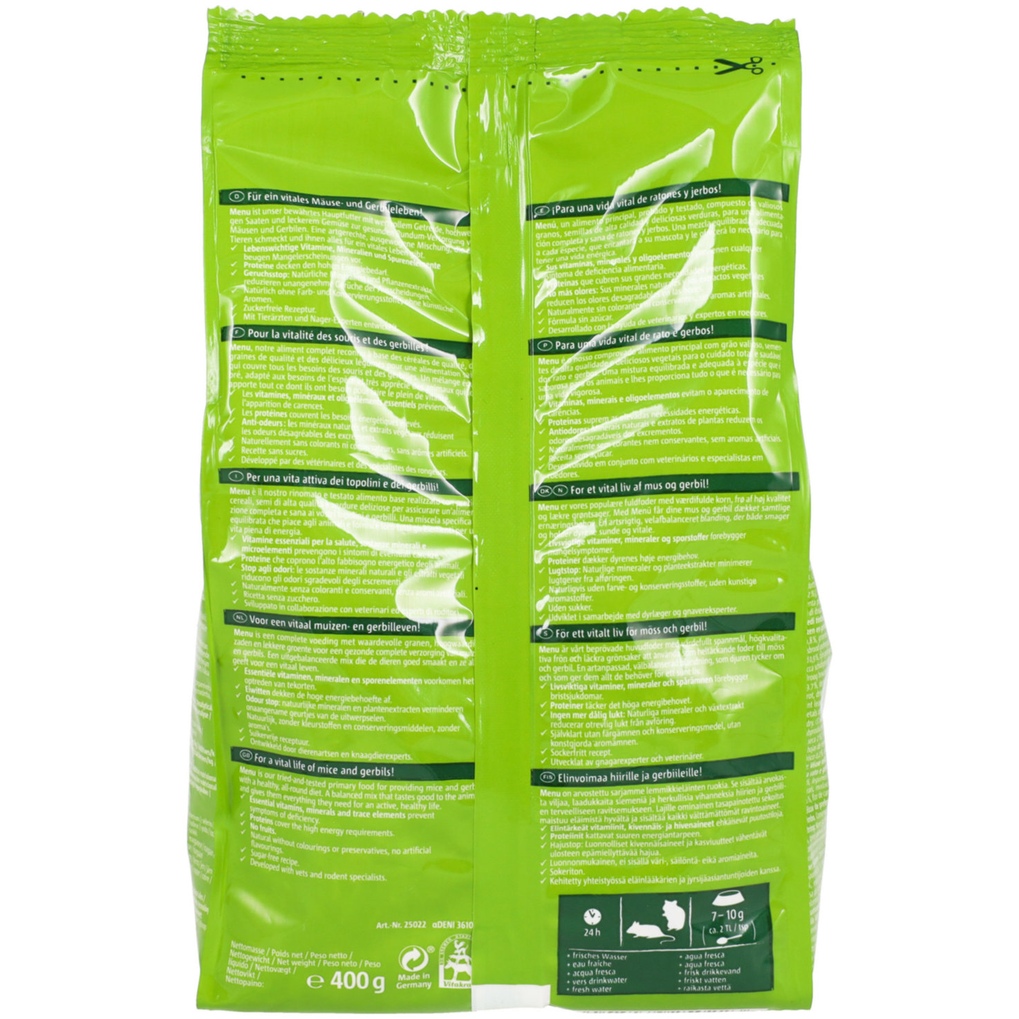 Vitakraft Menü Vital, 400g, Mäuse & Gerbile