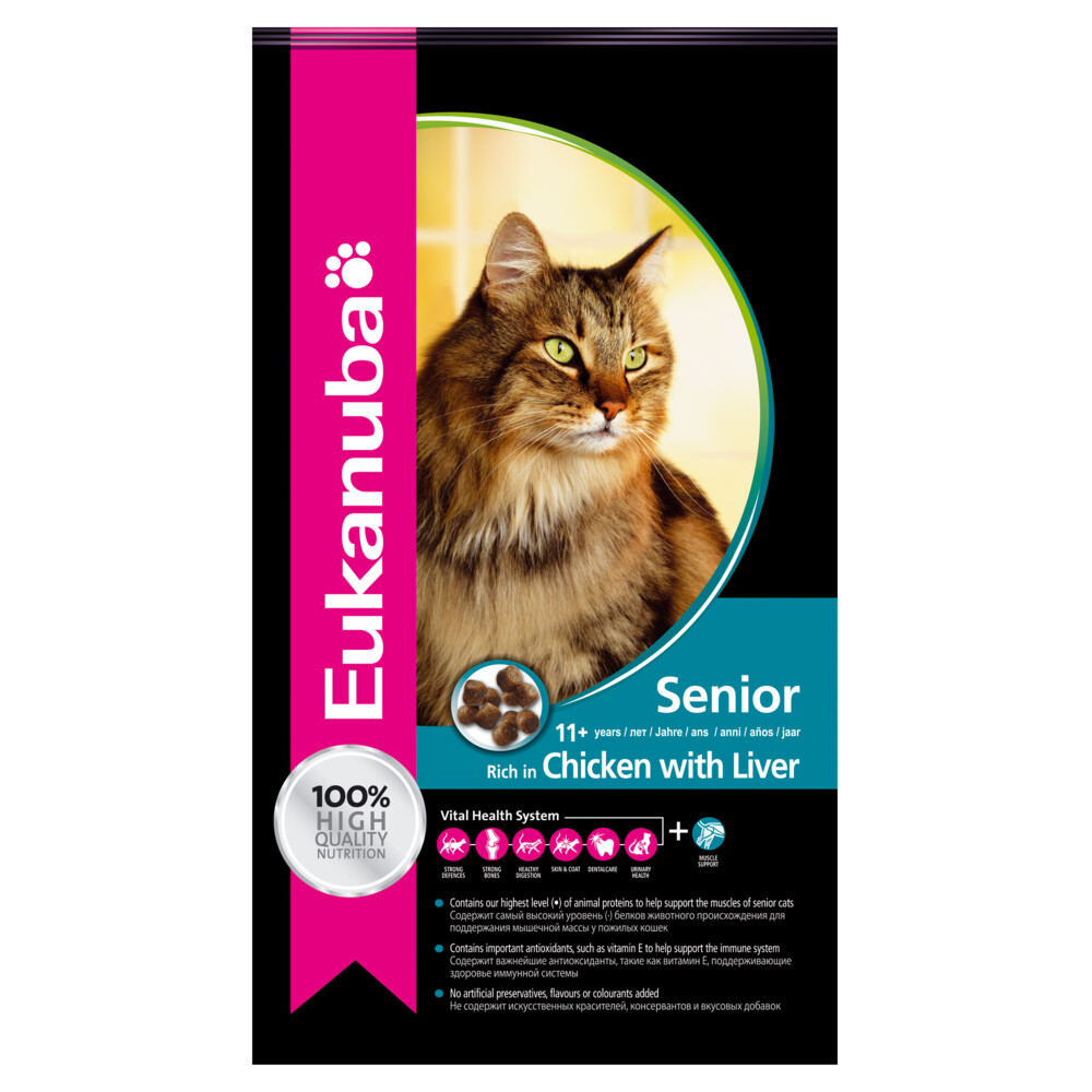 Eukanuba Kat Top Condition 7+ Senior Kip - Lever10 kg