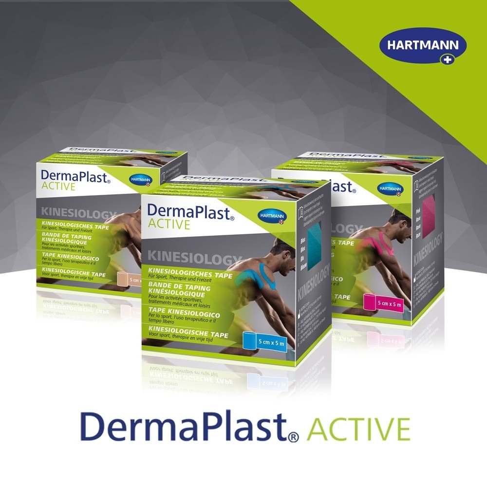 DermaPlast® ACTIVE Kinesiologie Tape blau