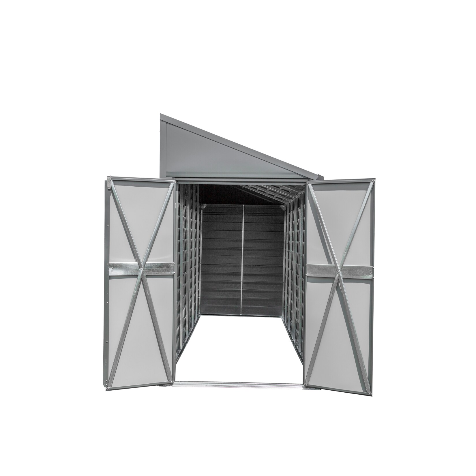 Spacemaker Metallgerätehaus, 124 x 203 cm - grau