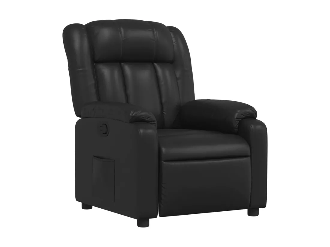 Fauteuil inclinable Noir Similicuir