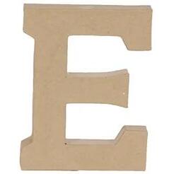 Lettre E kraft 20cm - Kraft