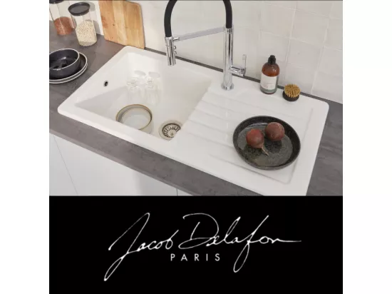 Evier à encastrer 1 bac JACOB DELAFON Gaspard