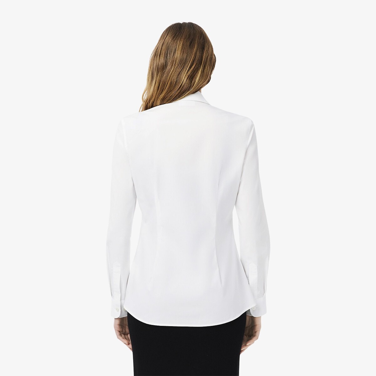LACOSTE<br>Camisa slim em popeline