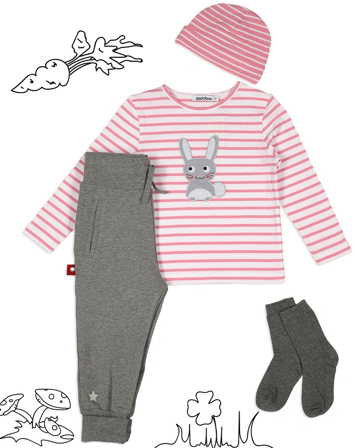 Sweathose BABY RUNNER STAR in grau melange