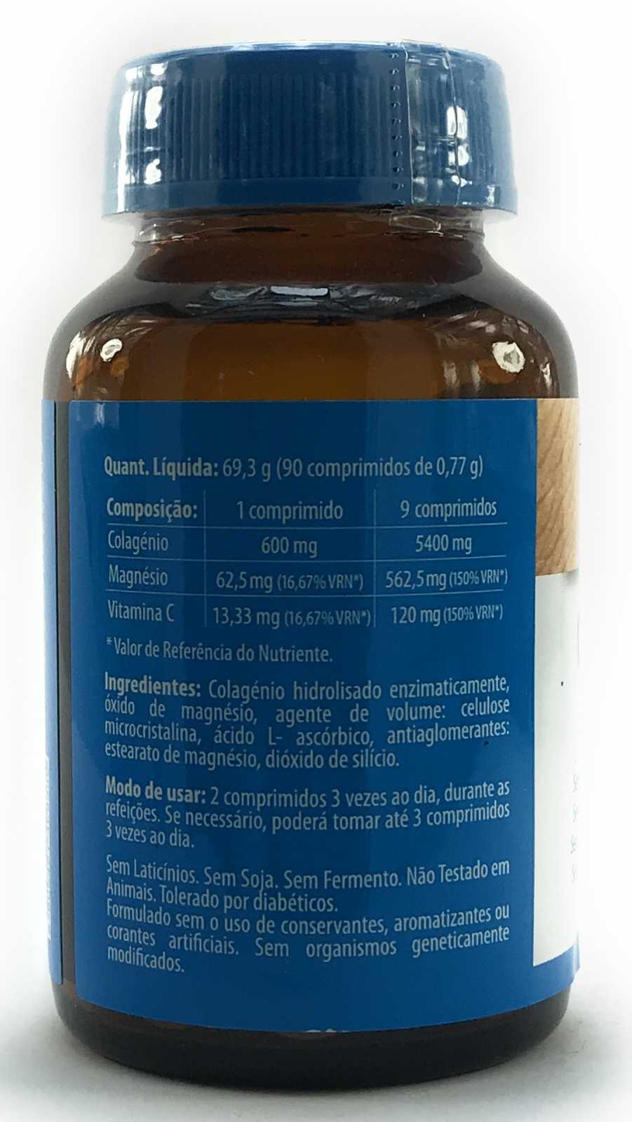 Naturmil Colágeno com Magnésio 600 mg 90 comprimidos