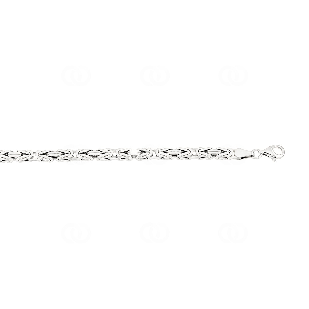 Königsarmband klassisch 925 Silber 4.0mm