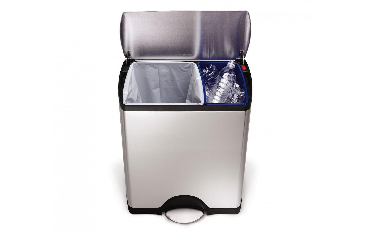 simplehuman Mülltrennsystem »rechteckiger Recycler 46L«