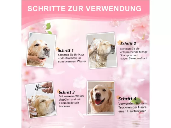Shampoing chien 250ml,Extrait naturel,Shampoing chien anti odeur Peau sensible,Shampoing Sans additifs,Shampoing Hydratant (Copy)