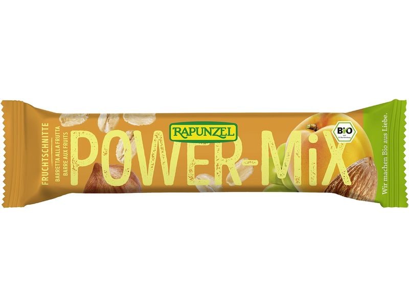 Rapunzel Riegel Fruchtschnitte Power-Mix 40 g Fruchtriegel mit Nüssen und Trockenfrüchten