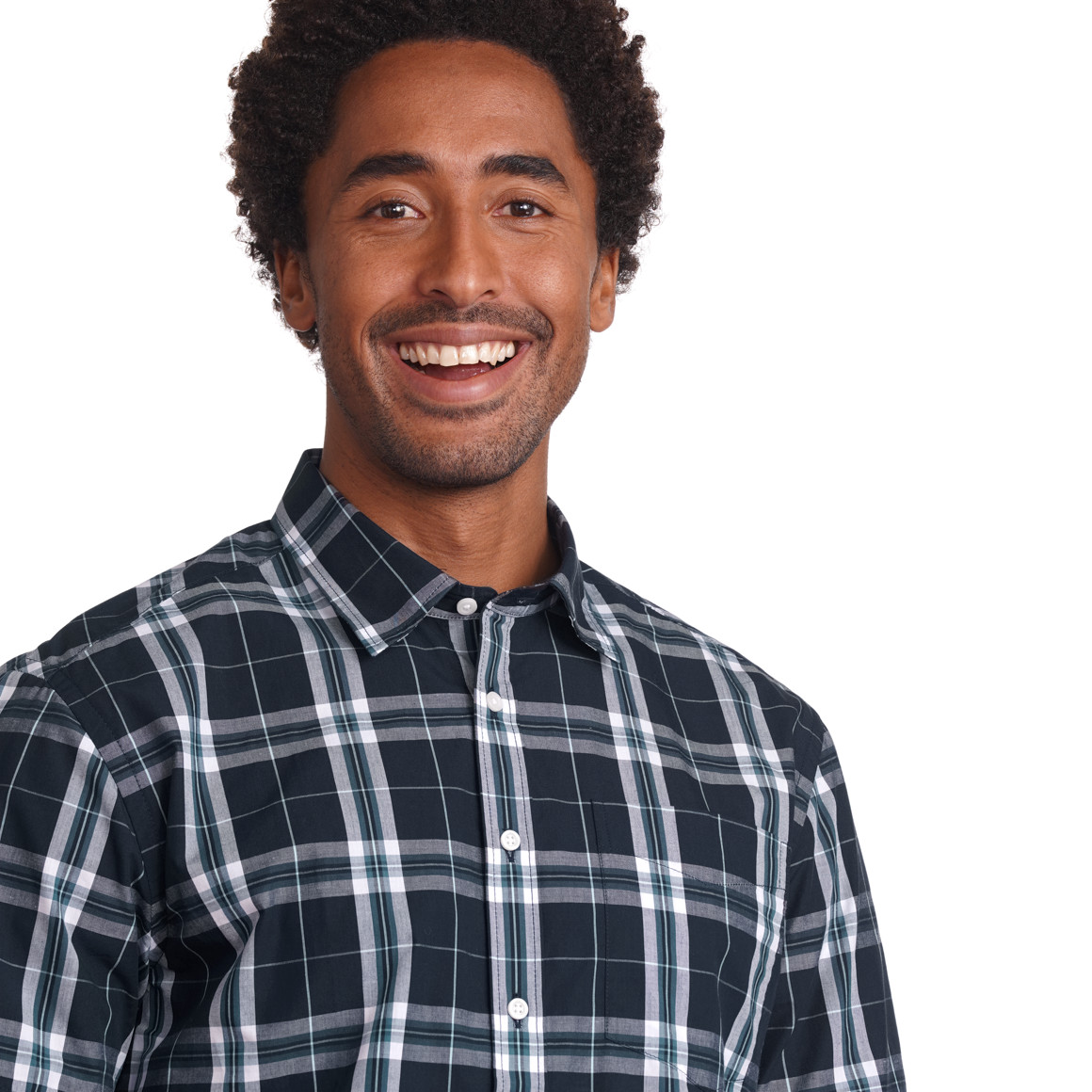 VanVaan Herren Hemd mit Karo-Muster dunkelblau