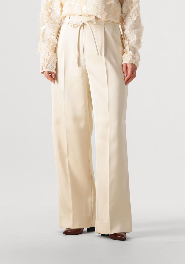 creme second female wijde broek dazzle trousers