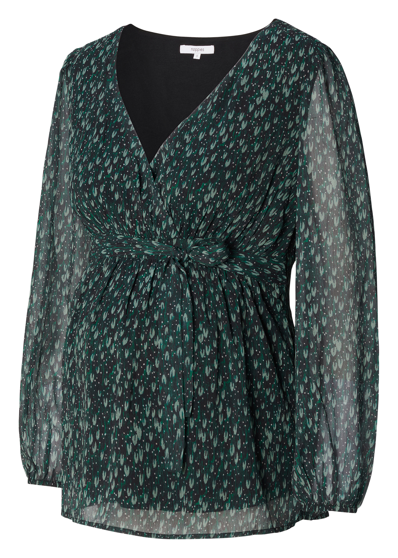 FOGGIA - Blouse de grossesse cache coeur | Vert