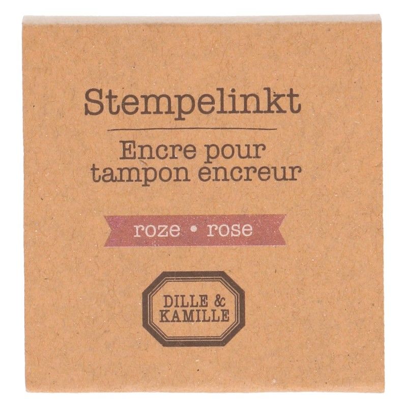 Stempelkussen. roze, 5 x 5 cm