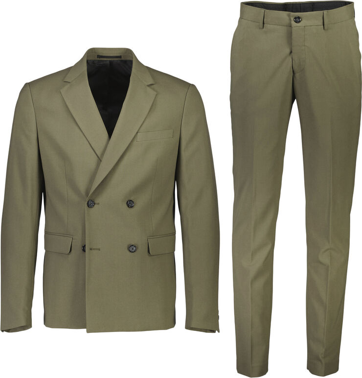 Lindbergh Plain DB mens suit Olive