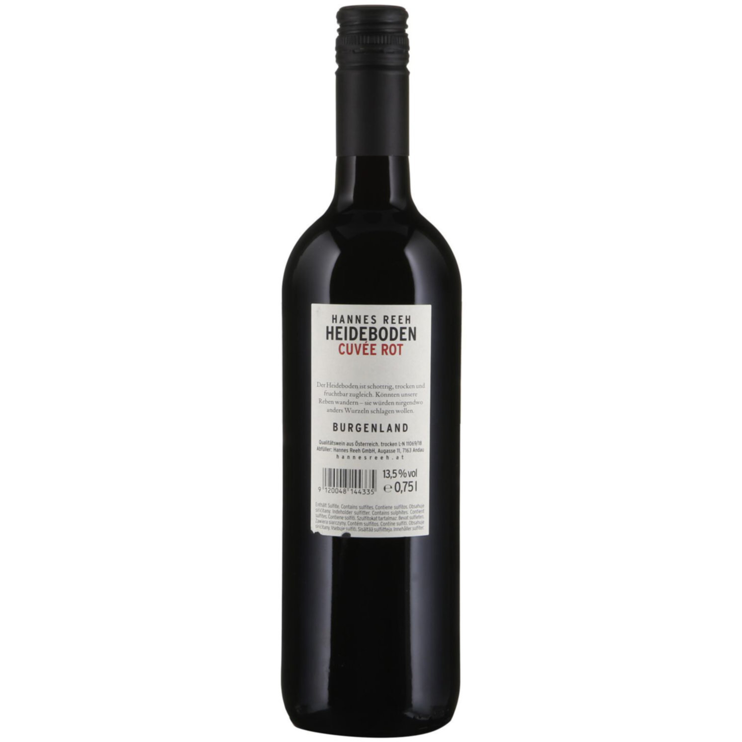 Heideboden Cuvée Rot Burgenland Hannes Reeh -75cl