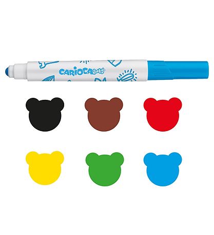 Carioca Baby Filzstifte - 6 st. - Mehrfarbig