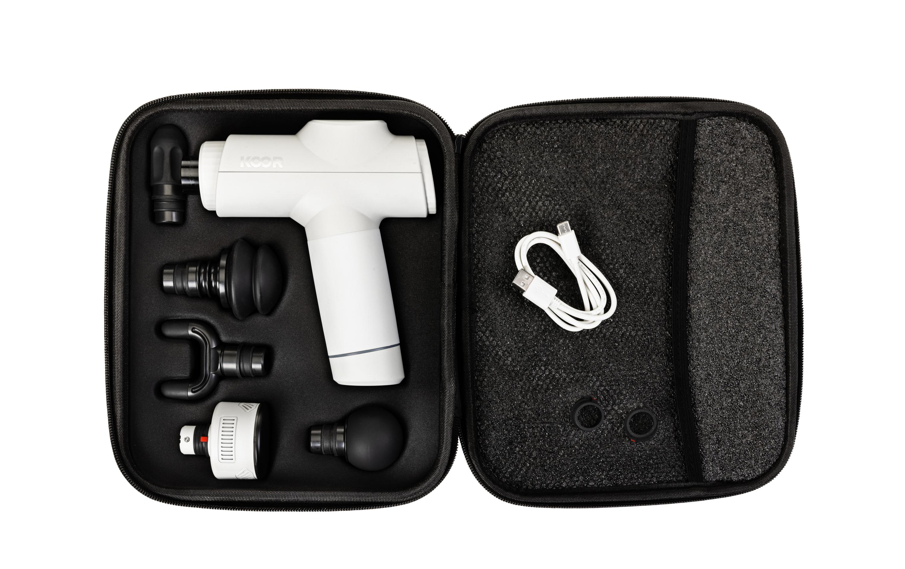 Massage Pistole Caalda ProMassage Gun mit Kühl- und Wärmefunktion zur Unterstützung der Regenerationszeiten