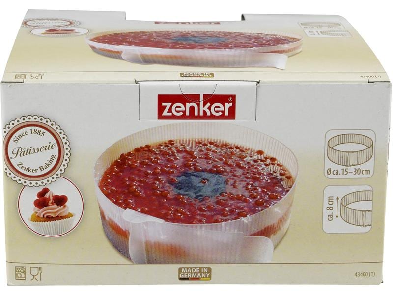 Zenker Backrahmen Weiss, Rund Tortenring