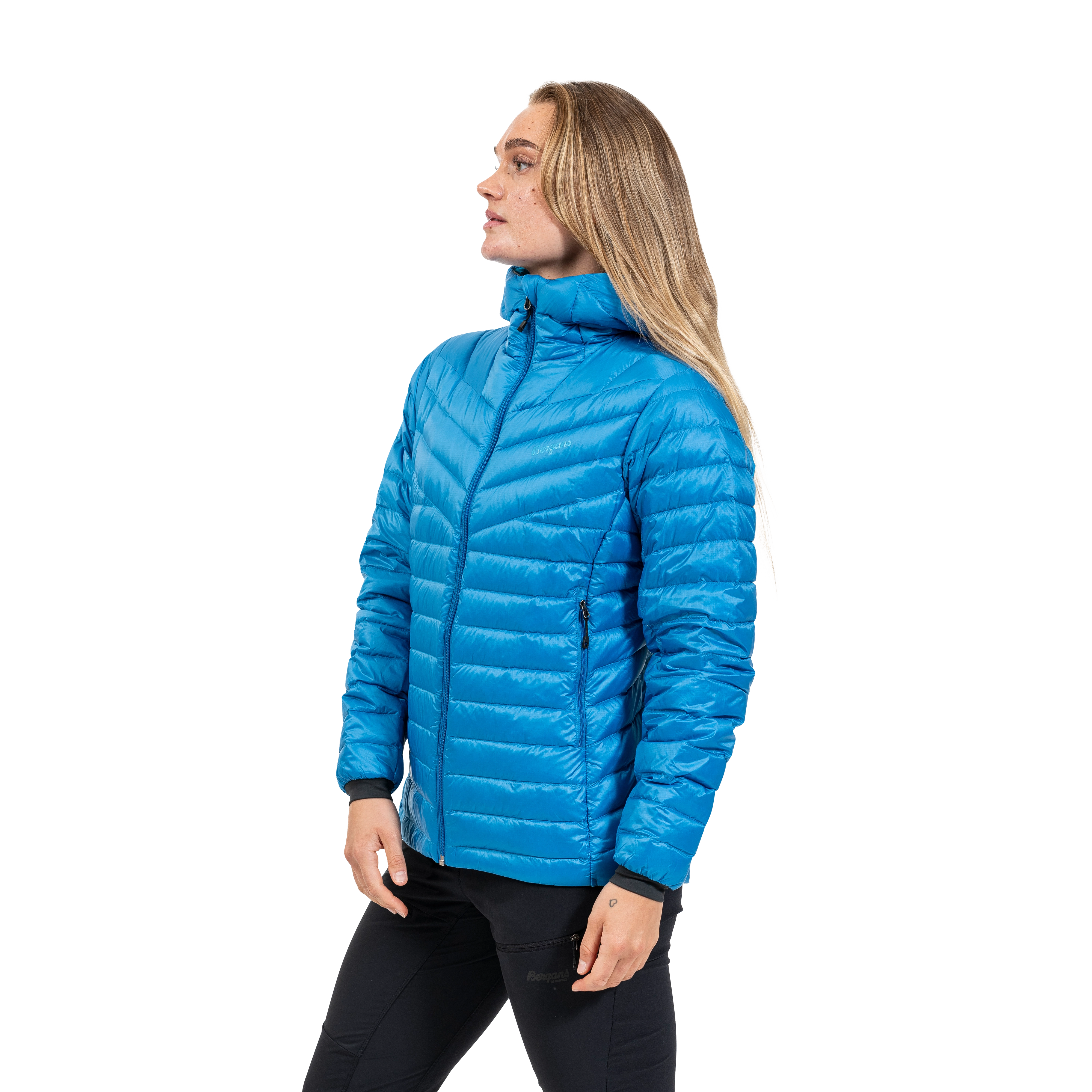 Rabot Light Down Jacket Hood Women Dark Aqua Lagoon