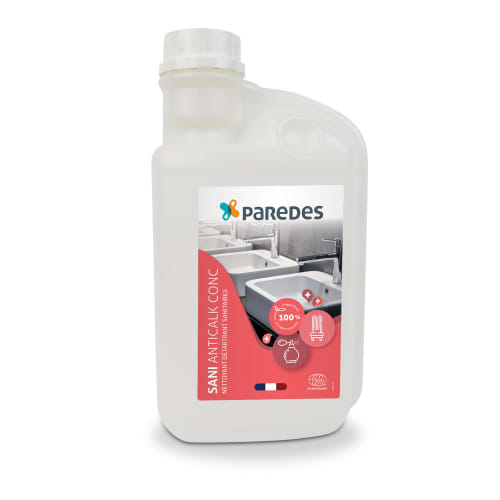 Nettoyant détartrant sanitaires Paredes SANI  ANTICALK CONC flacon doseur de 1L