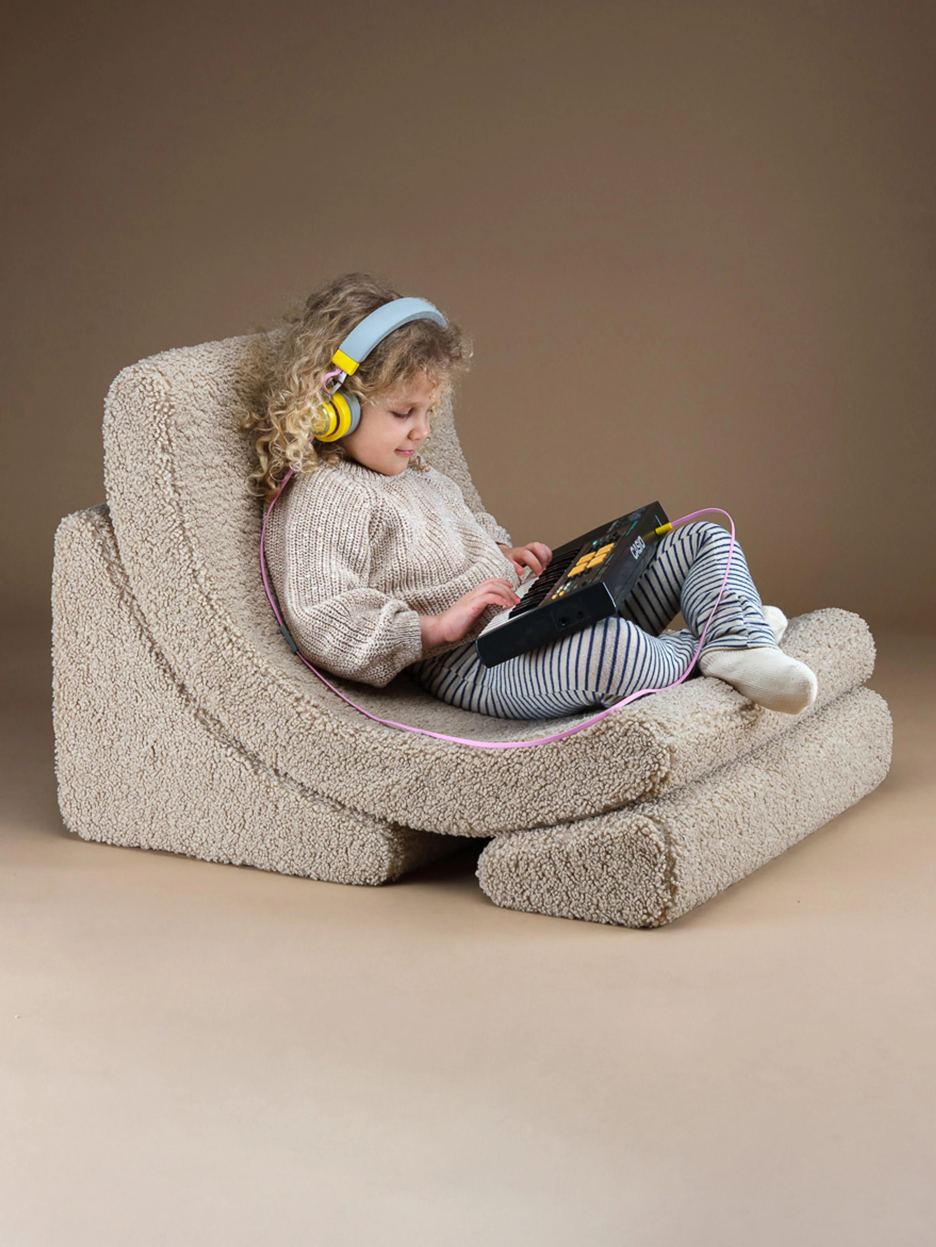 Handgemaakte teddy kinderfauteuil Moon