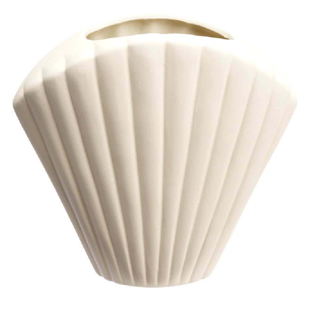 Vase en céramique design coquillage