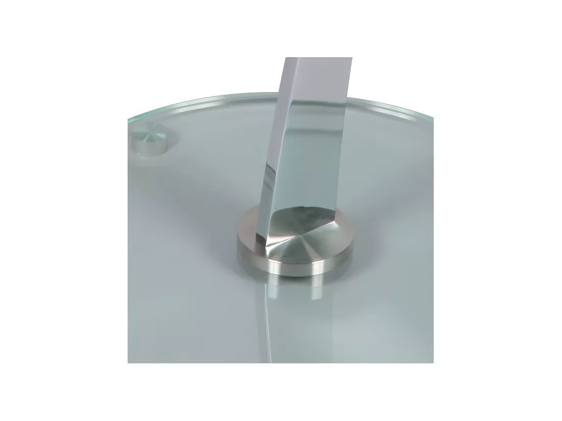 Guéridon rond Acier/Verre - GLASS n°7