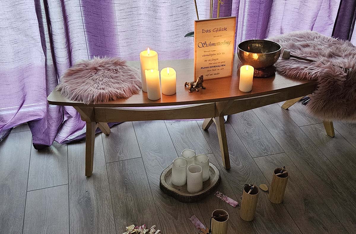 Candle Light Klangyoga für 2 Seck (Privatstunde)