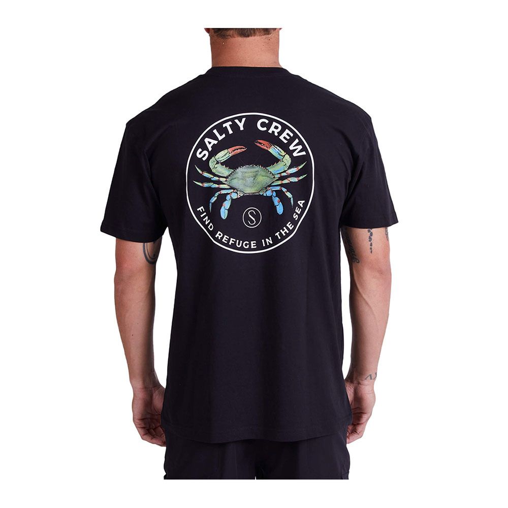 Salty Crew BLUE CRABBER PREMIUM - Tee-shirt Homme black