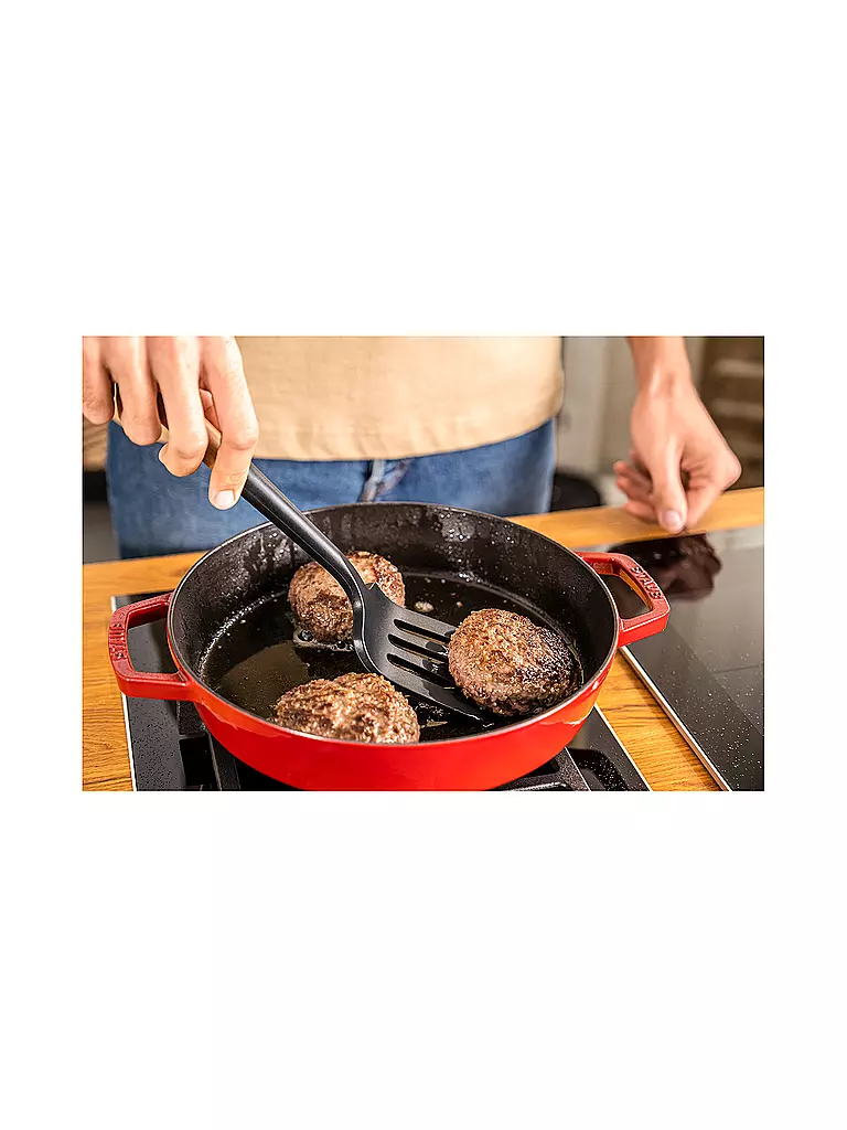 STAUB Pfannenwender 31cm Akazie / Silikon braun