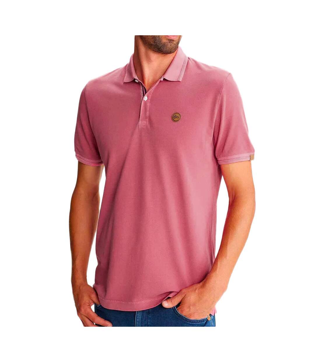 Polo Rose Homme TBS Jairo