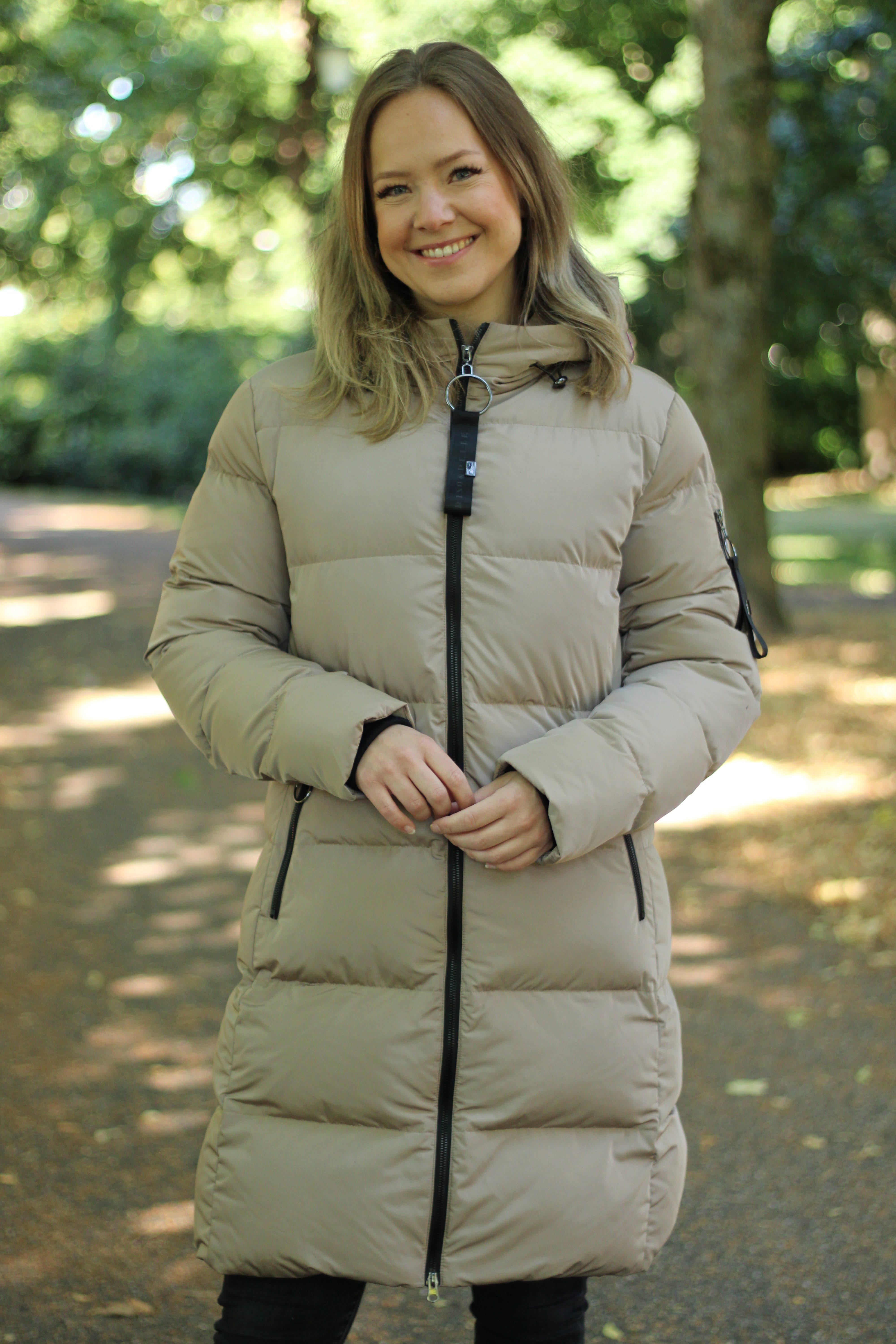 Rino & Pelle - Jade Long Padded Hooded Coat - Toffee