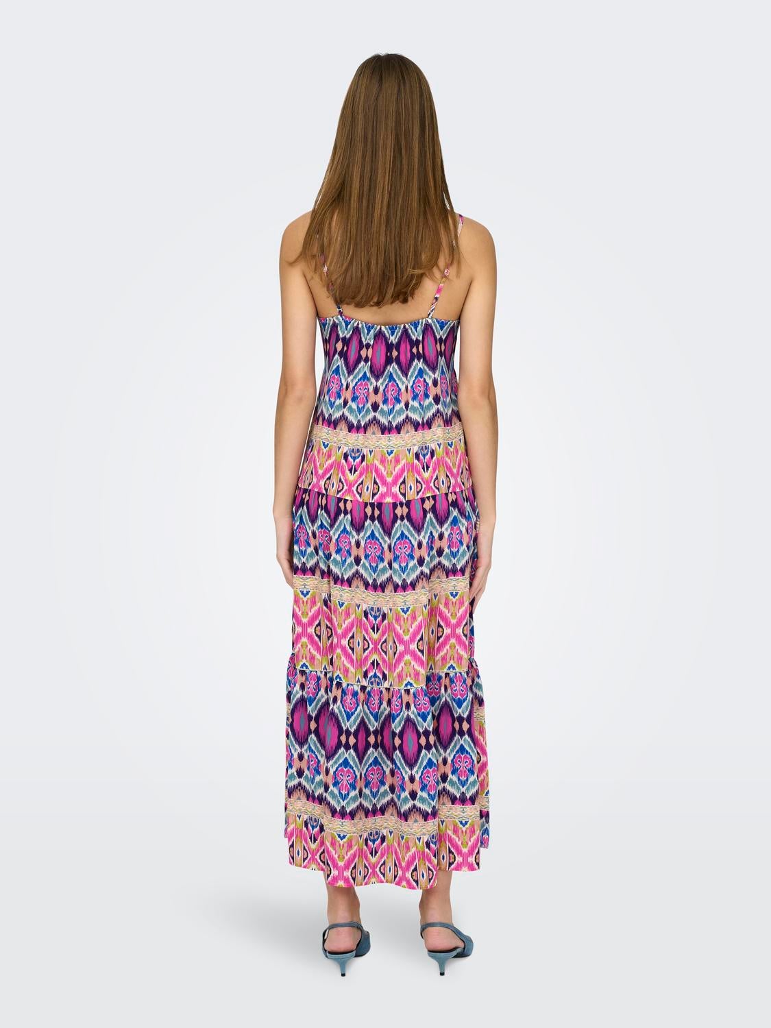 ONLALMA Langes Kleid Pink Cosmos