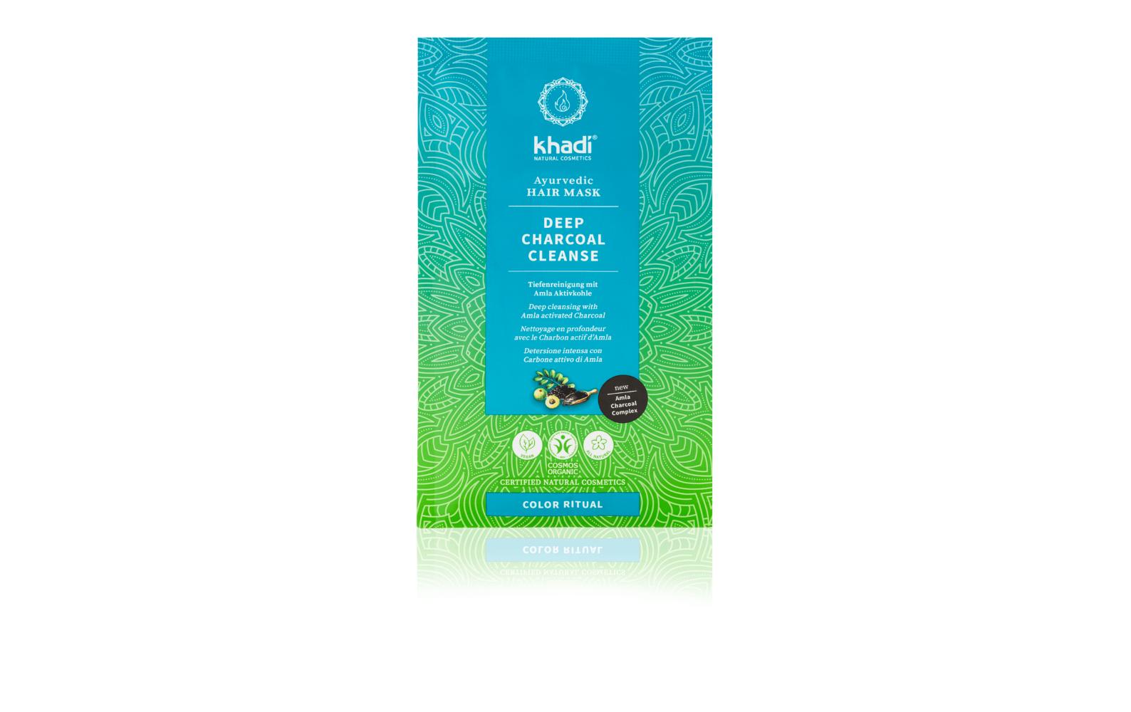 Haarmaske Deep Charcoal Cleanse 50 gVegane Maske gegen schädliche Umwelteinflüsse und befreit auf natürliche Weise von Silikon- und Stylingrückständen