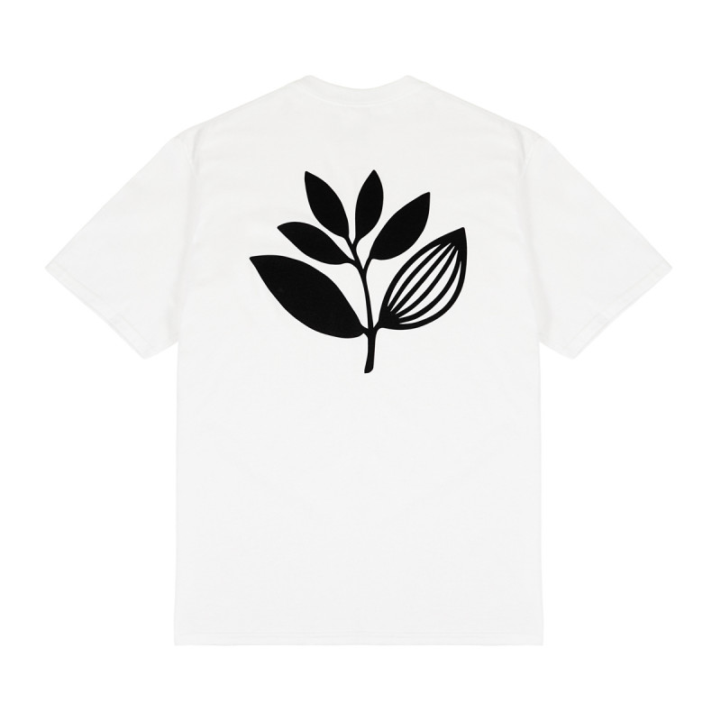 T-SHIRT CLASSIQUE À MOTIFS PLANTES - BLANC