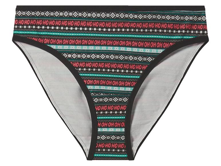 Set van 5 dames kerstonderbroeken