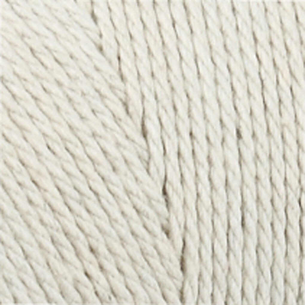 Knyttegarn - Tykkelse 1 MM - L 315 M - Tynd Kvalitet 12/12 - Lys Natur - 220 G